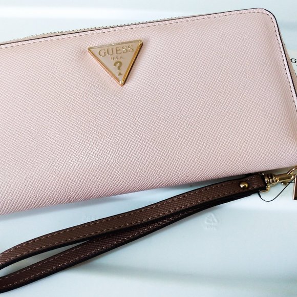 New GUESS Pink Mauve Convertible Crossbody Purse Wallet Set Multi Ynes VG840221 - Picture 6 of 8